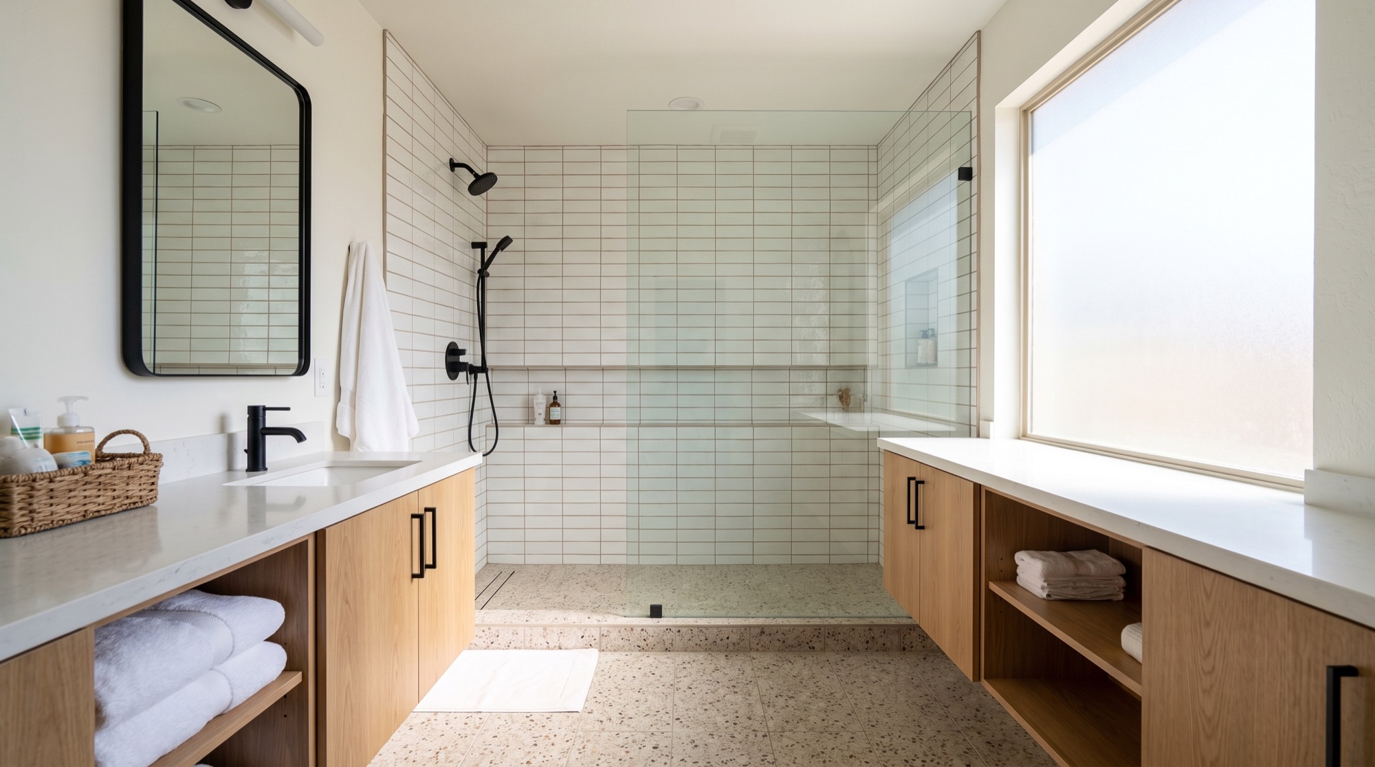 Tub to shower conversion design concept